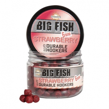 Dynamite Baits Durable Hookers Pellets 6mm Strawberry